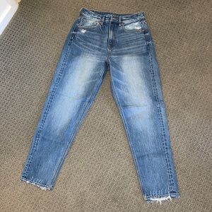 JEANS (blue)(distress)(high waisted)